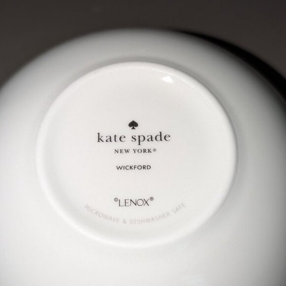 NEW Lenox Kate Spade Wickford Solid Rope Twist All Purpose Bowl Cereal Soup Deep - Picture 3 of 3